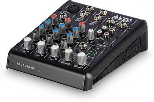 میکسر و اینترفیس Alto truemix500 ALTO TrueMix 500 Audio Mixer with XLR Mic In and USB Audio Interface for Podcasting, Live Performance, Streaming, Recording, DJ, Mac and PC