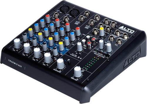 میکسر 4کانال Alto truemix600 ALTO TrueMix 600 Audio Mixer with 2 XLR Mic Ins, USB Audio Interface and Bluetooth for Podcasting, Live Performance, Recording, DJ, Mac and PC