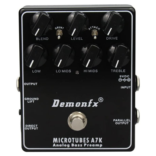 DemonFX Microtubes A7K Bass Preamp Pedal