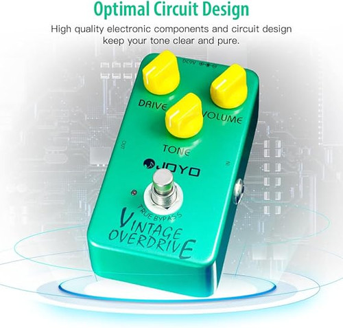 افکت جویو overdrive بیس JOYO Vintage Overdrive Pedal Classic Tone for Electric Guitar Effect - True Bypass (JF-01)